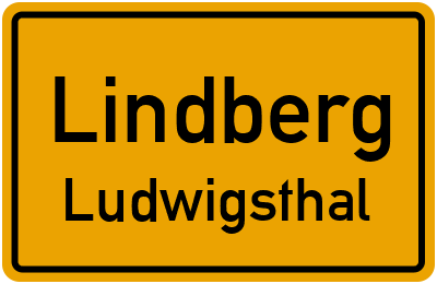 Straßenverzeichnis Lindberg Ludwigsthal
