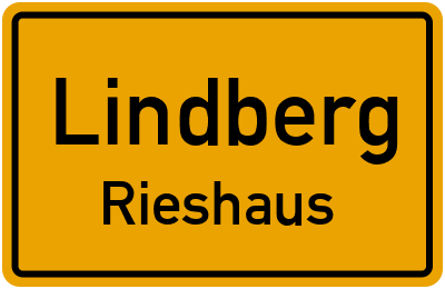 Straßenverzeichnis Lindberg Rieshaus