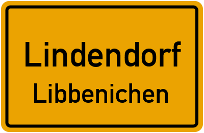 Straßenverzeichnis Lindendorf Libbenichen