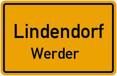 Straßenverzeichnis Lindendorf Werder