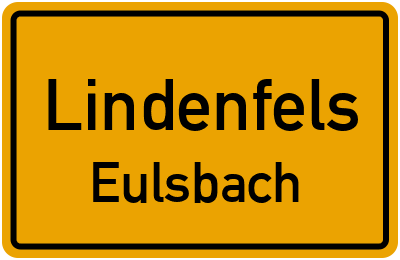 Ortsschild Lindenfels Eulsbach