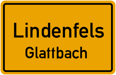 Ortsschild Lindenfels Glattbach