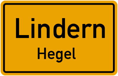 Straßenverzeichnis Lindern Hegel