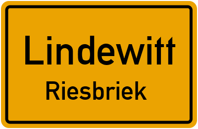 Straßenverzeichnis Lindewitt Riesbriek