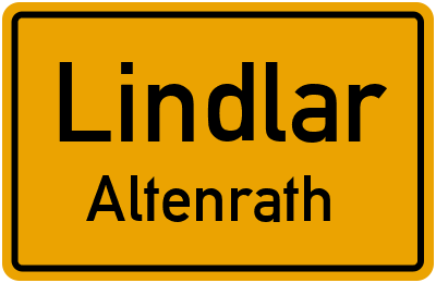 Straßenverzeichnis Lindlar Altenrath