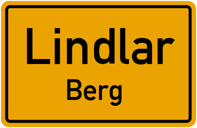 Straßenverzeichnis Lindlar Berg