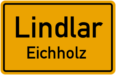 Ortsschild Lindlar Eichholz