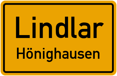 Straßenverzeichnis Lindlar Hönighausen