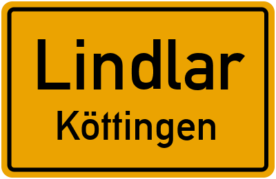 Straßenverzeichnis Lindlar Köttingen