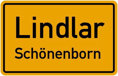 Straßenverzeichnis Lindlar Schönenborn