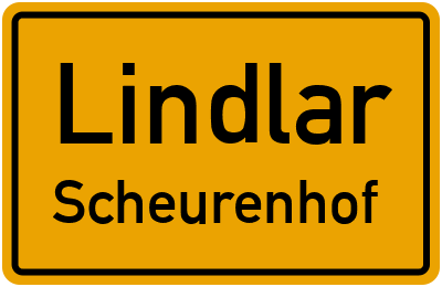Straßenverzeichnis Lindlar Scheurenhof