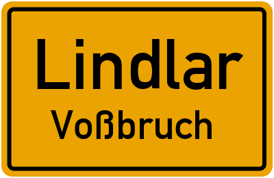 Straßenverzeichnis Lindlar Voßbruch