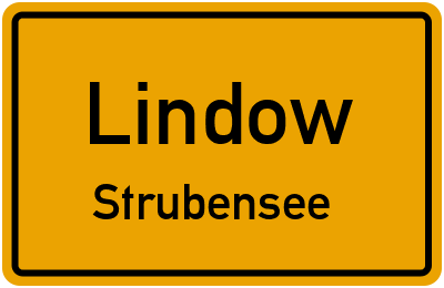 Straßenverzeichnis Lindow Strubensee