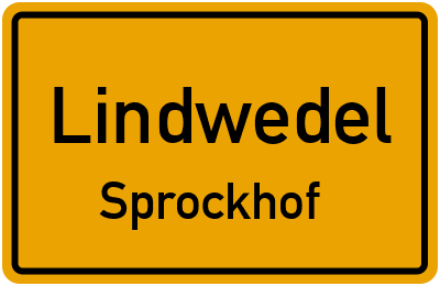 Straßenverzeichnis Lindwedel Sprockhof