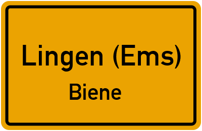 Straßenverzeichnis Lingen (Ems) Biene