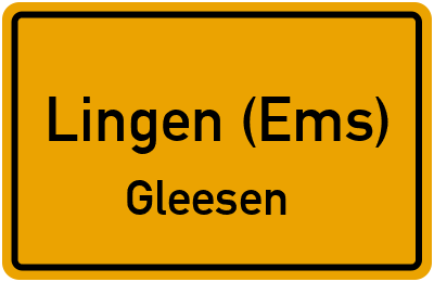 Straßenverzeichnis Lingen (Ems) Gleesen