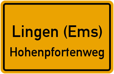 Straßenverzeichnis Lingen (Ems) Hohenpfortenweg