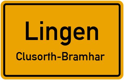 Straßenverzeichnis Lingen Clusorth-Bramhar