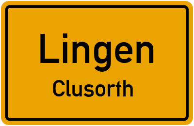 Straßenverzeichnis Lingen Clusorth
