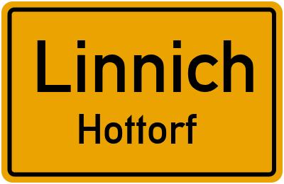 Ortsschild Linnich Hottorf