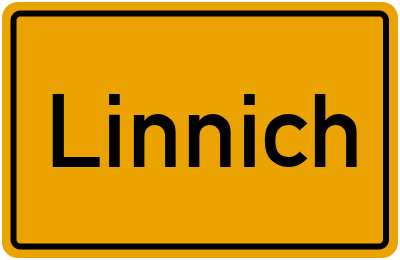 Ortsschild von Stadt Linnich in Nordrhein-Westfalen