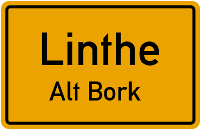 Straßenverzeichnis Linthe Alt Bork