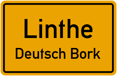Straßenverzeichnis Linthe Deutsch Bork