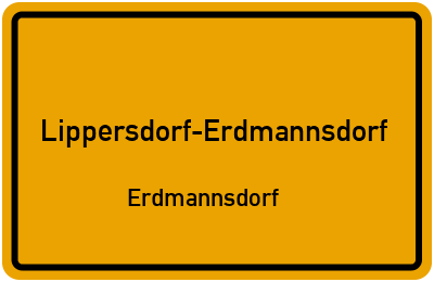 Straßenverzeichnis Lippersdorf-Erdmannsdorf Erdmannsdorf