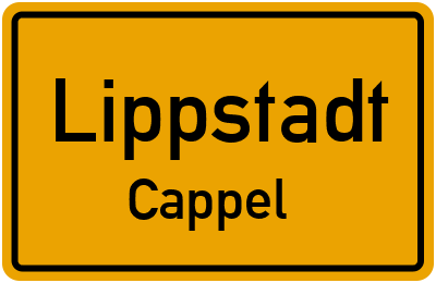 Ortsschild Lippstadt Cappel