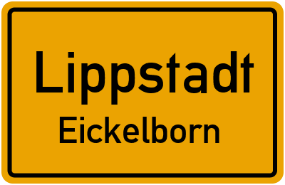 Ortsschild Lippstadt Eickelborn