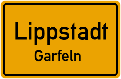 Ortsschild Lippstadt Garfeln