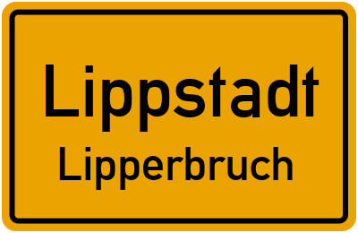 Ortsschild Lippstadt Lipperbruch