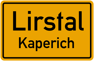 Straßenverzeichnis Lirstal Kaperich
