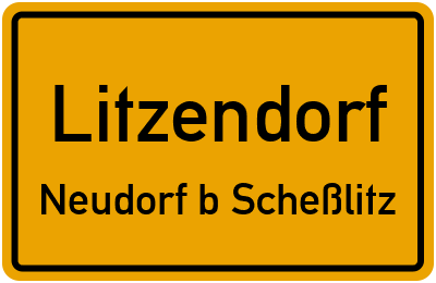 Straßenverzeichnis Litzendorf Neudorf b.Scheßlitz