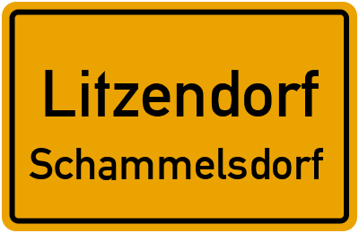 Ortsschild Litzendorf Schammelsdorf