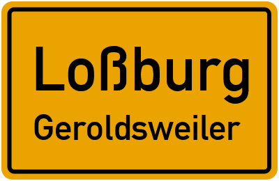 Straßenverzeichnis Loßburg Geroldsweiler