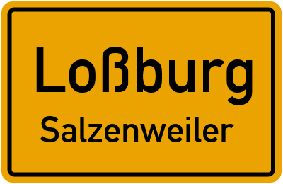 Ortsschild Loßburg Salzenweiler
