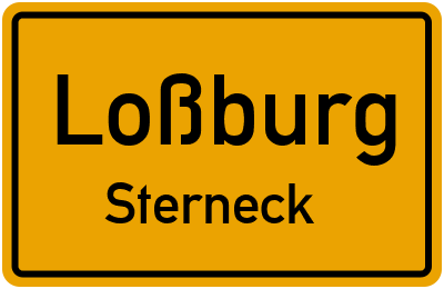 Ortsschild Loßburg Sterneck