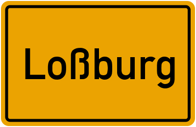 Ortsschild von Loßburg in Baden-Württemberg