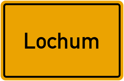 Ortsschild von Gemeinde Lochum in Rheinland-Pfalz