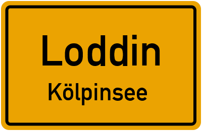 Straßenverzeichnis Loddin Kölpinsee