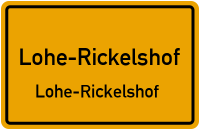 Straßenverzeichnis Lohe-Rickelshof Lohe-Rickelshof