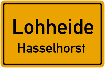 Straßenverzeichnis Lohheide Hasselhorst
