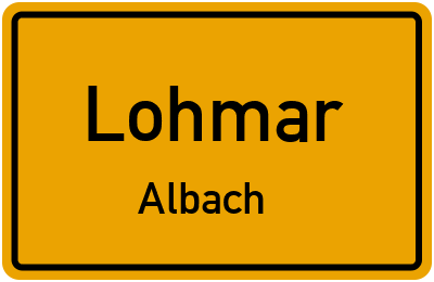 Straßenverzeichnis Lohmar Albach