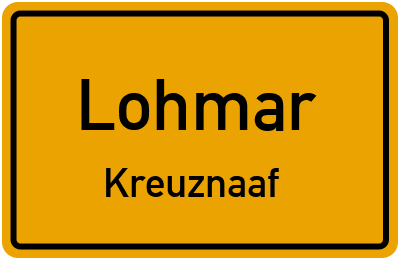 Straßenverzeichnis Lohmar Kreuznaaf