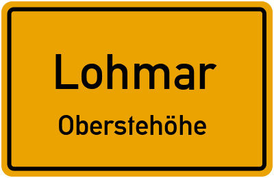 Straßenverzeichnis Lohmar Oberstehöhe