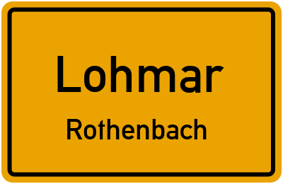 Straßenverzeichnis Lohmar Rothenbach