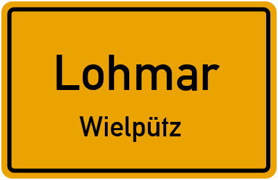 Ortsschild Lohmar Wielpütz