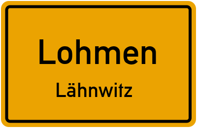 Straßenverzeichnis Lohmen Lähnwitz