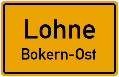 Straßenverzeichnis Lohne Bokern-Ost